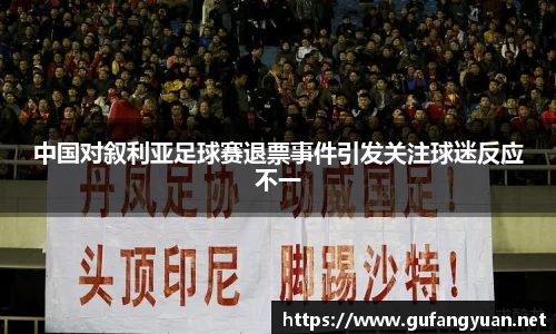 中国对叙利亚足球赛退票事件引发关注球迷反应不一