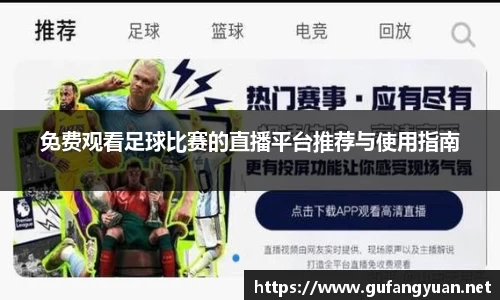 免费观看足球比赛的直播平台推荐与使用指南