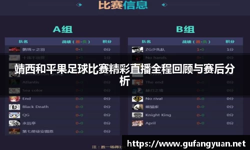 靖西和平果足球比赛精彩直播全程回顾与赛后分析