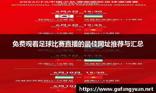 免费观看足球比赛直播的最佳网址推荐与汇总