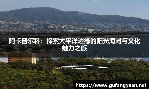 阿卡普尔科：探索太平洋边缘的阳光海滩与文化魅力之旅